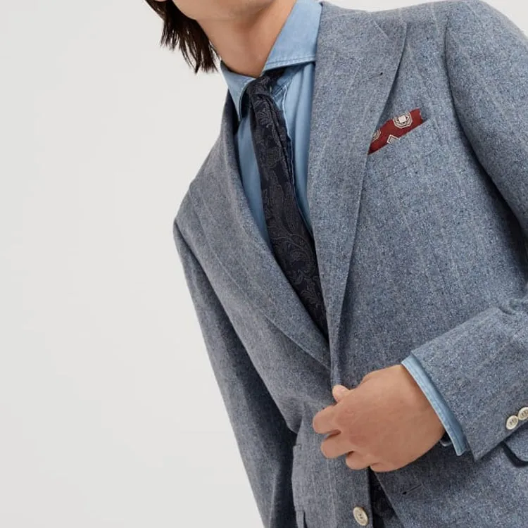 Brunello Cucinelli Single Breasted Pinstriped Suit-4