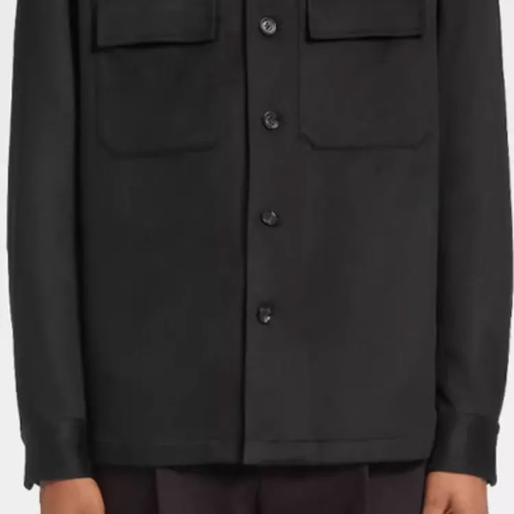 Ermenegildo Zegna Oasi Buttoned Straight Hem Shirt-5