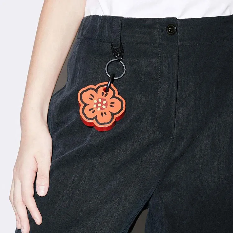 KENZO Logo Patch Wide Leg Trousers-6