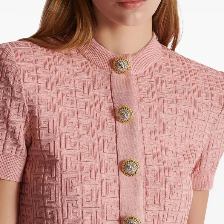 BALMAIN Cropped Buttoned Cardigan-2