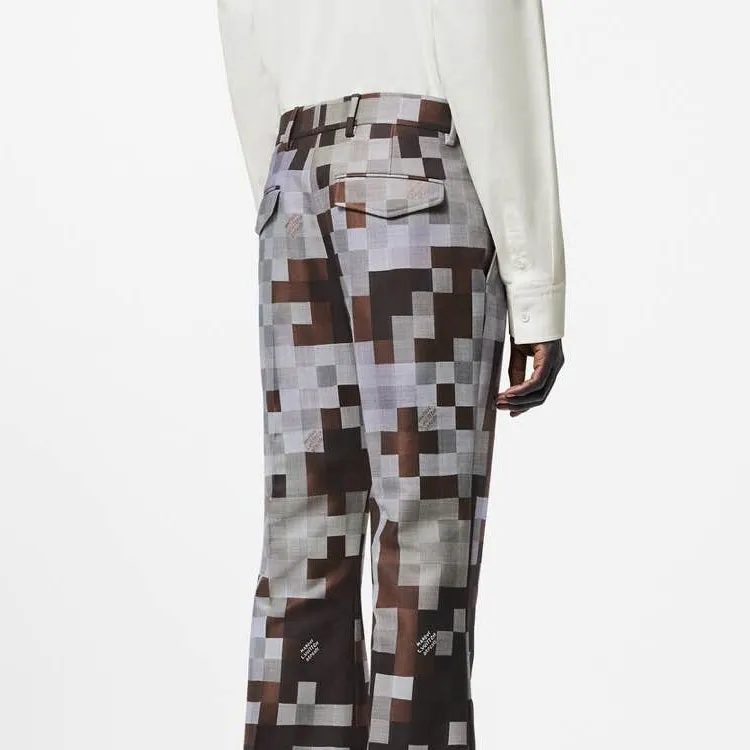 LOUIS VUITTON Silk And Wool Blend Tailored Flared Pants-4