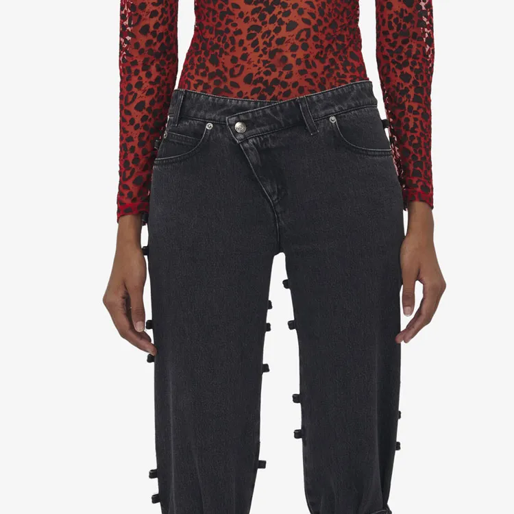 Alexander McQueen Tied Jeans-4
