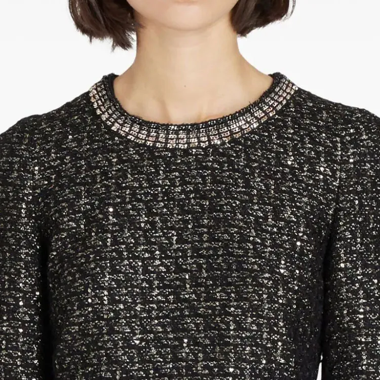 Giambattista Vall Sequinned Bouclé Mini Dress-4
