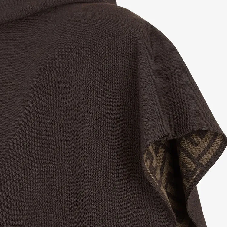 FENDI Hooded Stretch Poncho-2