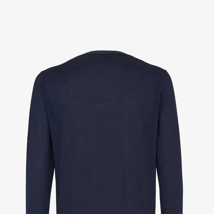 FENDI Ff Embossed V Neck Buttoned Cardigan-4