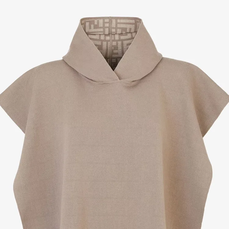 FENDI Hooded Stretch Poncho-3