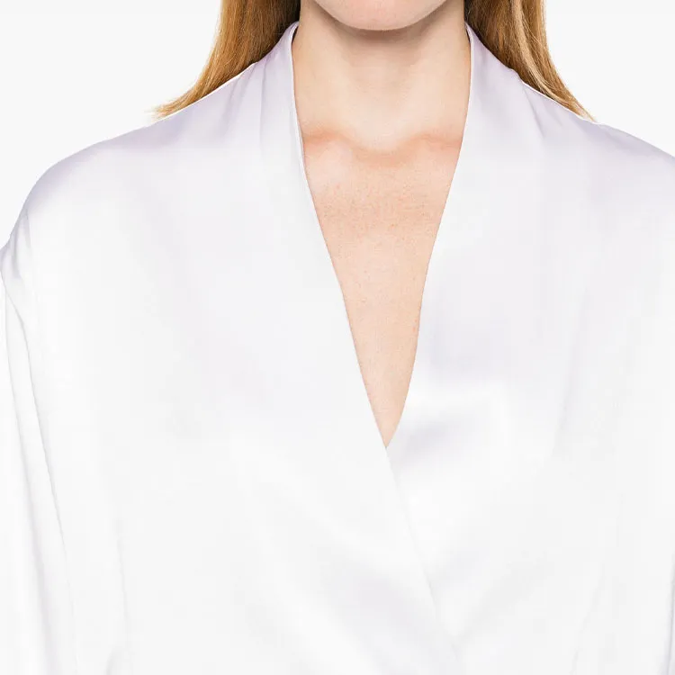 GIORGIO ARMANI Plunging V Neck Satin Gown-5