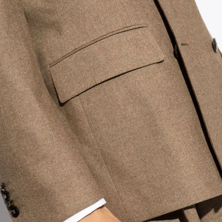 GIORGIO ARMANI Royal Line Double breasted Suit In Stretch Virgin Wool And Cashmere-5
