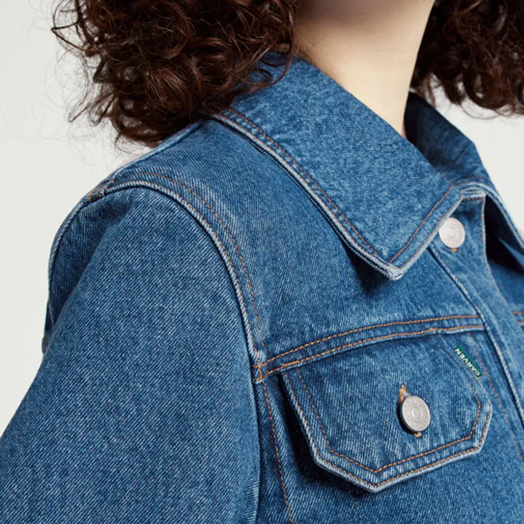 CARVEN Denim Jacket Women's Dark Blue-3