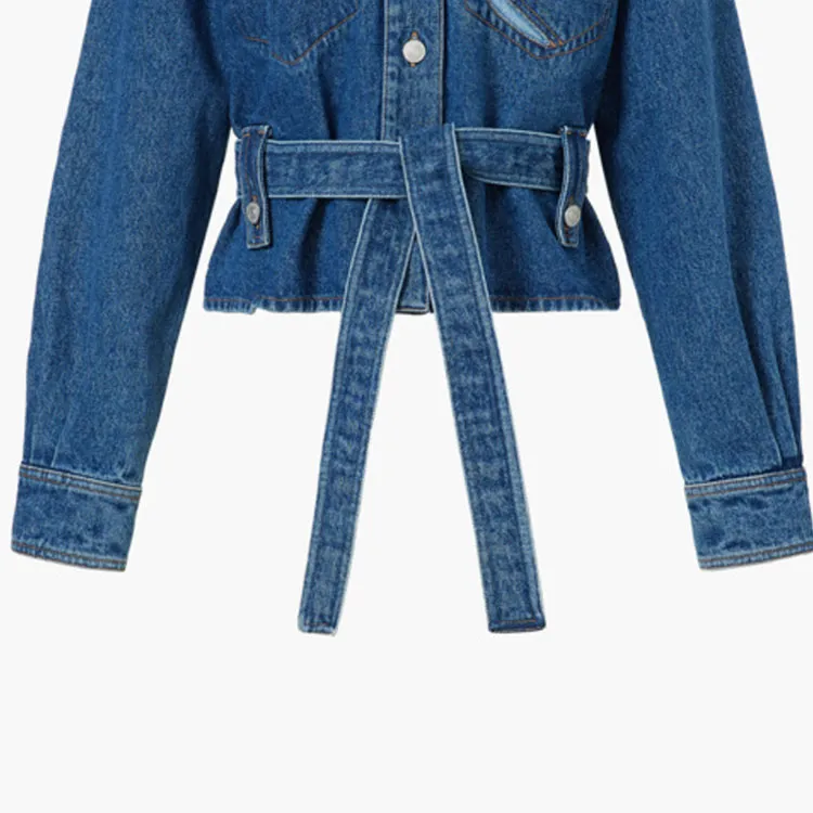 CARVEN Denim Jacket Women's Dark Blue-4