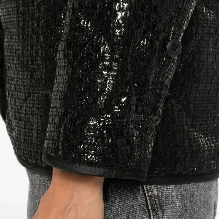 R13 Shimmer Textured Button Up Jacket-5