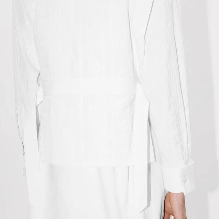KENZO SS24 Long-Sleeved Dresses Women's White-6