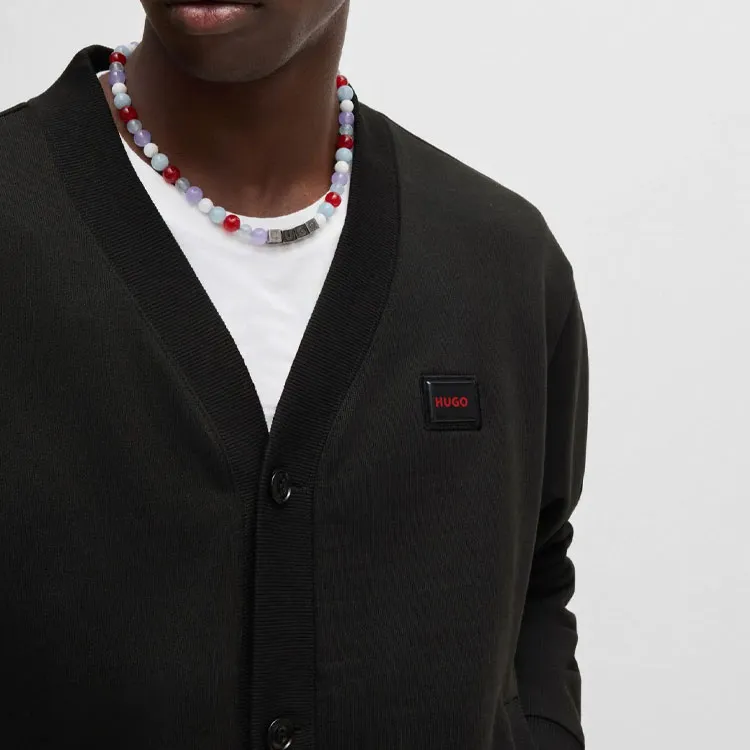 HUGO BOSS Jelly Logo Relaxed fit Cardigan-4