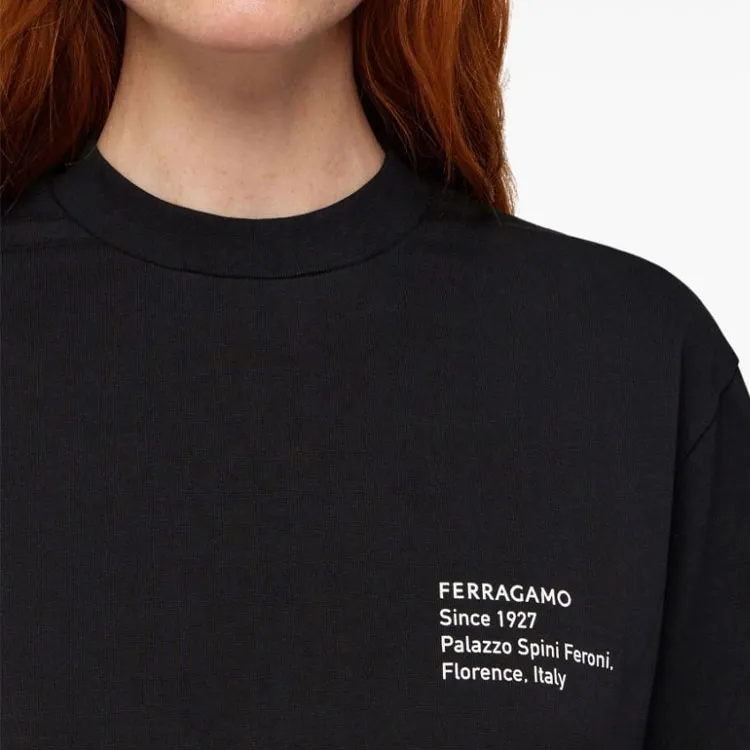 Ferragamo Logo print T shirt-4