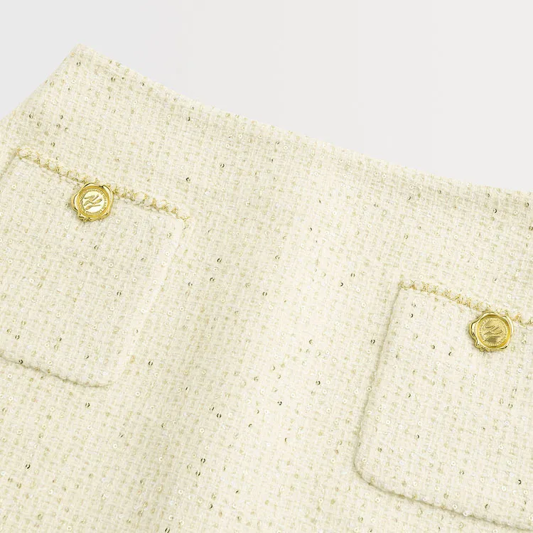 KARL LAGERFELD FW23 Casual Short Skirts Women's Beige-1
