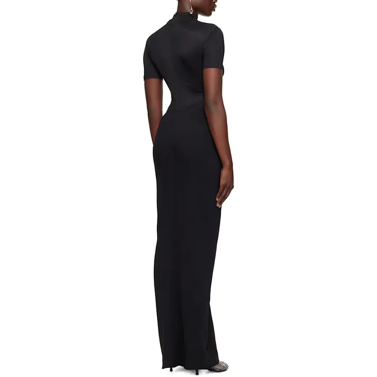 CHRISTOPHER ESBER Short Sleeved Dresses Women's Black-1