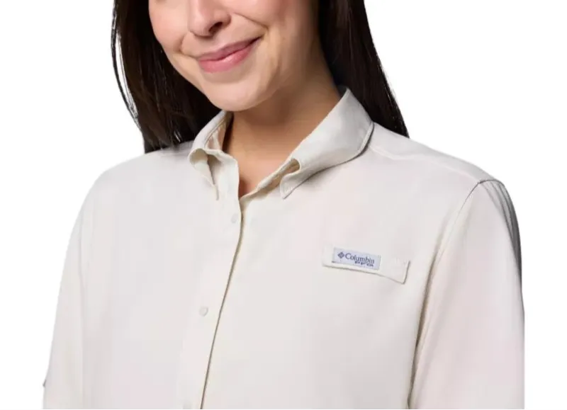 Columbia PFG Tamiami Shirt Women's Stone Color-4