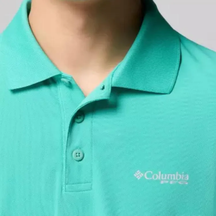 Columbia PFG Freezer Polo Shirt Men's Green-4