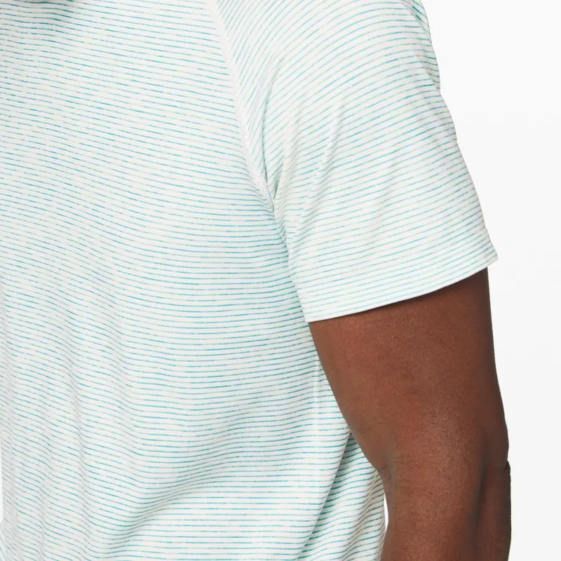 Lululemon Metal Vent Tech Raglan Sleeve T Shirt Women's White/Blue/Lime Gray-2