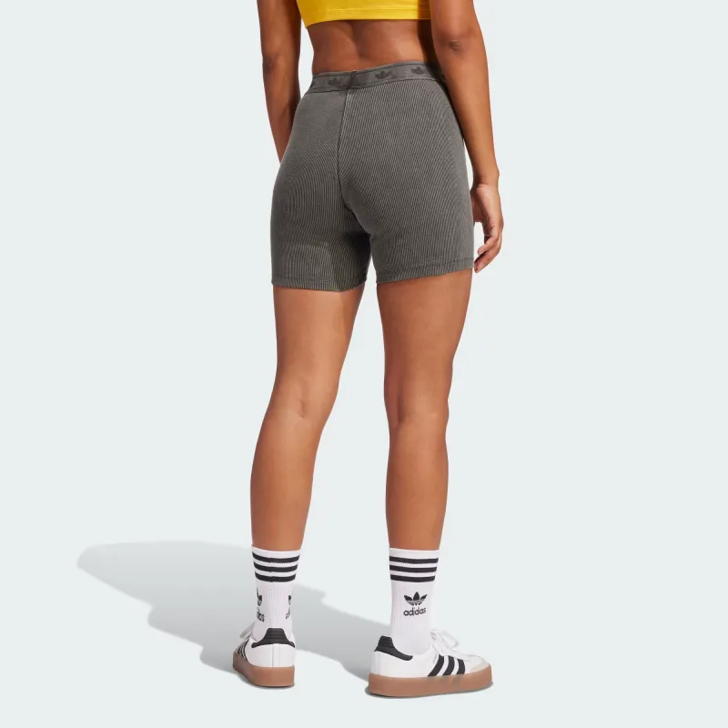 Adidas Originals Ribbed Booty Shorts-2