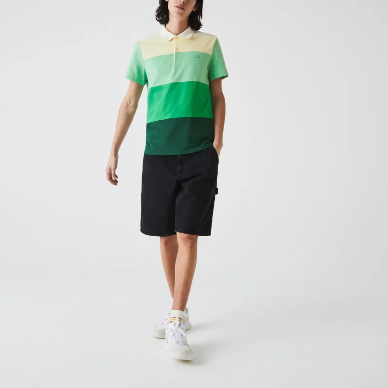 LACOSTE Polo Shirt Men's Yellow Green-1