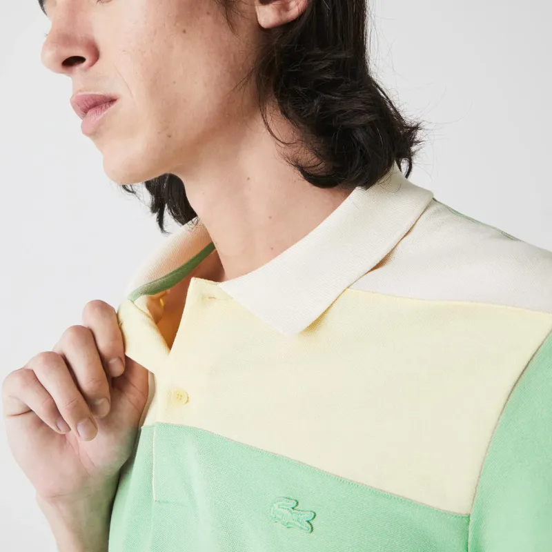 LACOSTE Polo Shirt Men's Yellow Green-2