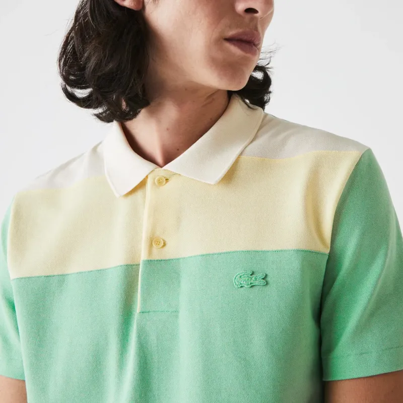 LACOSTE Polo Shirt Men's Yellow Green-3