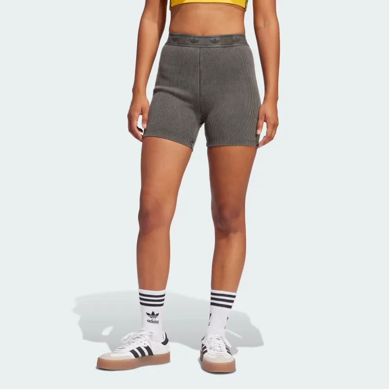 Adidas Originals Ribbed Booty Shorts-1