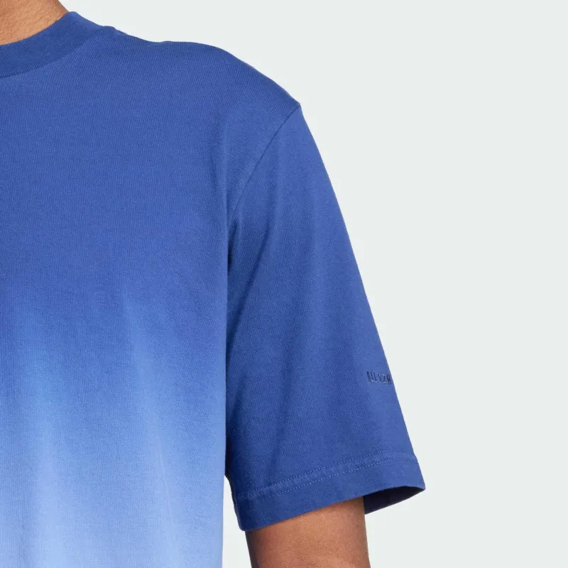 Adidas All SZN Dip Dye Tee T Shirt Men's Blue-3