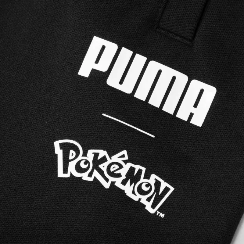 PUMA X Pokemon Co Brand Series Casual Shorts Men's Black-3