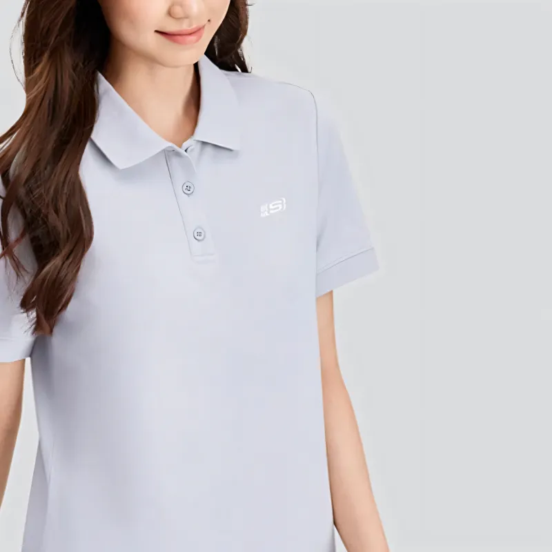Skechers Short Sleeved Dress Women's Pearl Blue 01MZ-4