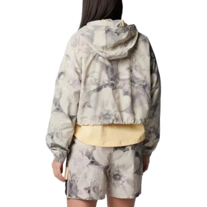 Columbia Painted Peak Women's Painted Peak™ Cropped Wind Jacket Jackets Coats Women's Deep Stone Pear Blossom Print-1