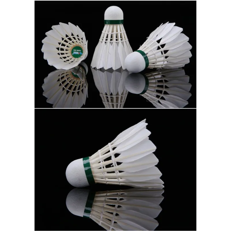 YODIMAN Duck Feather Shuttlecock 12 Pack Water Duck Feather Everyday Shuttlecocks-5