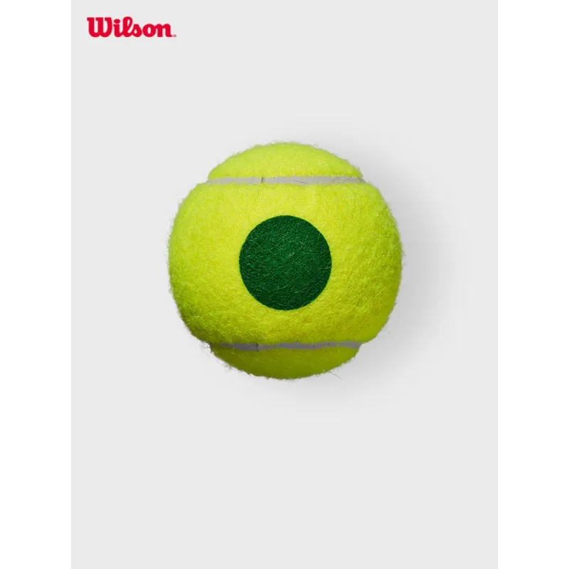 Wilson Tennis Balls Blend Wool Training Ball Indoor Training Ball 6.30 6.86CM Yellow-4