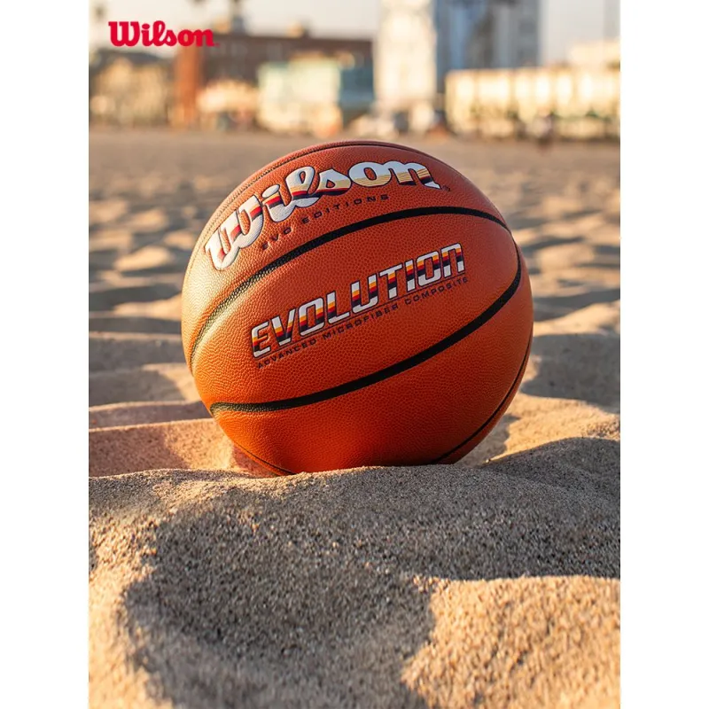 Wilson Microfiber Leather Basketball Brown Size 7 Training-2