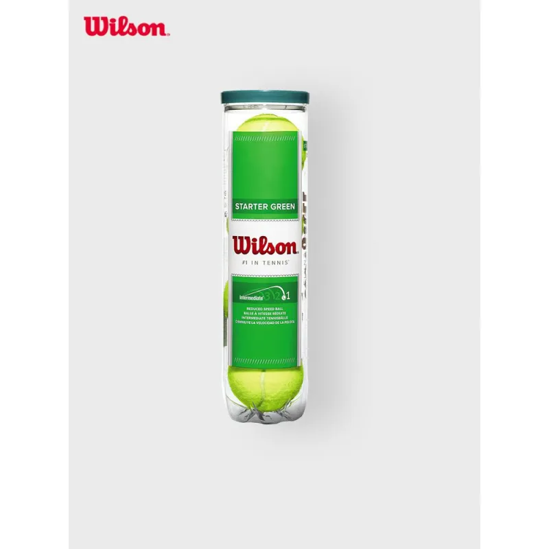 Wilson Tennis Balls Blend Wool Training Ball Indoor Training Ball 6.30 6.86CM Yellow-3