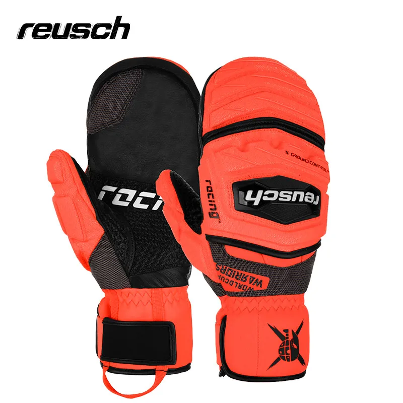 REUSCH Ski Gloves Waterproof Soft Shell Fingerless Gloves Unisex-4