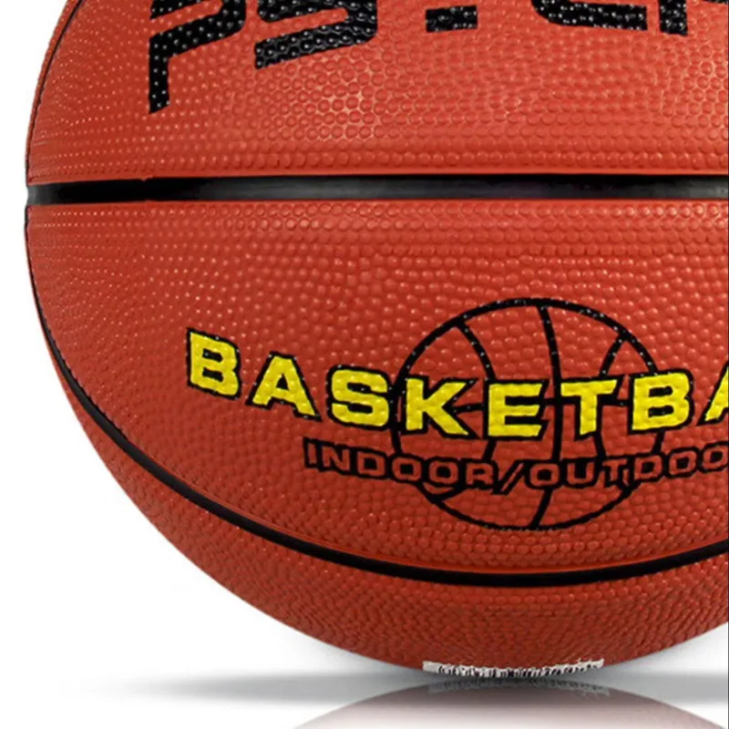 PSYCHE Rubber Basketball Brown Size 5 Ball Training Kids'-3