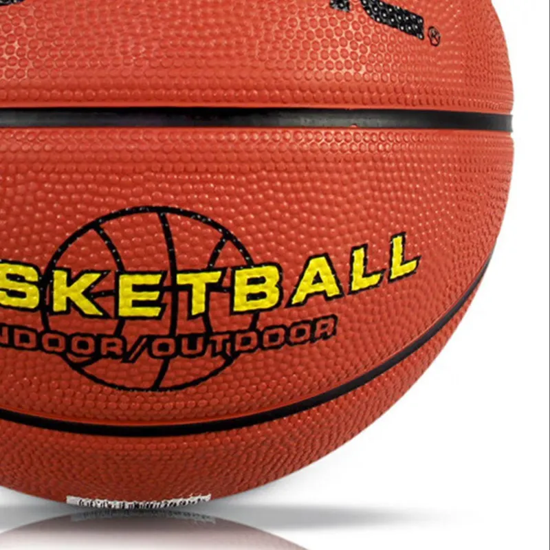 PSYCHE Rubber Basketball Brown Size 5 Ball Training Kids'-4