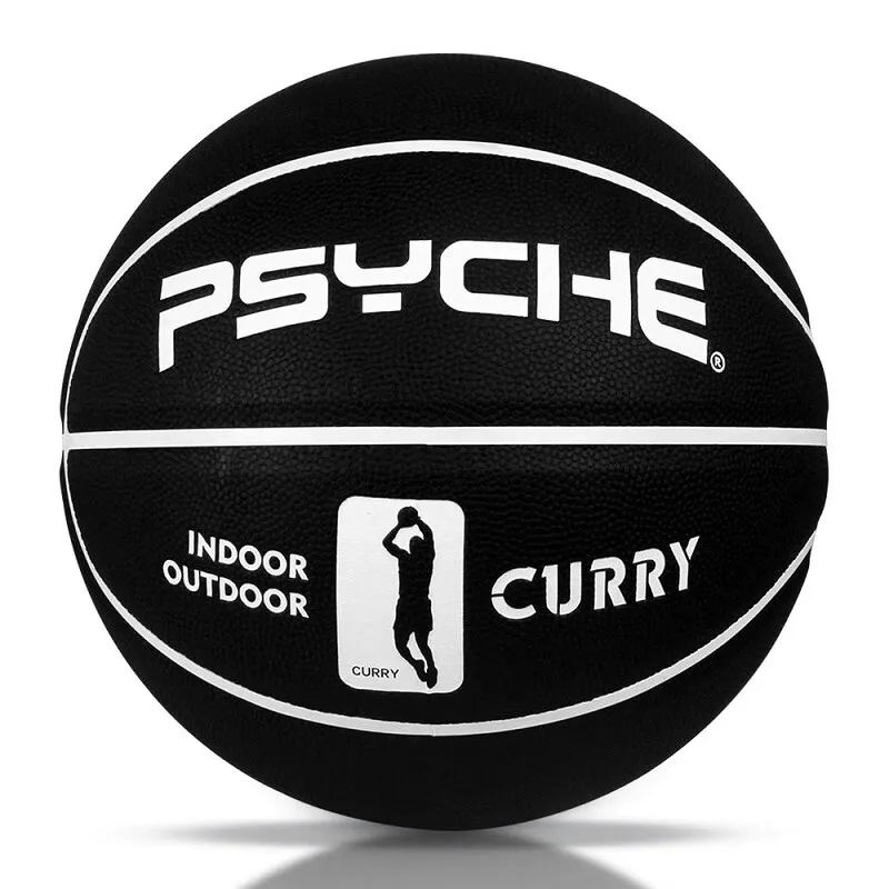 PSYCHE PU Basketball Classic Black White Size 7 Training Unisex-2