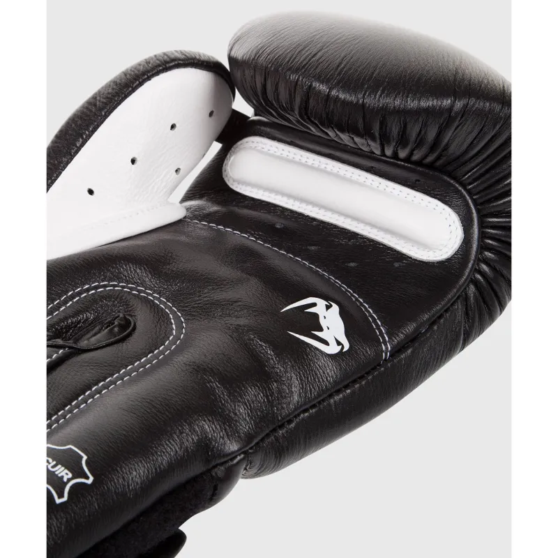 VENUM Boxing Gloves Nappa Leather Black-2