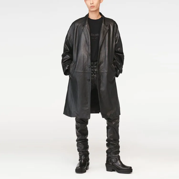 ZARA X STEVEN MEISEL Co-brand Leather Jackets Men Black-2