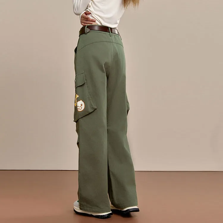B.Duck Cargo Pants Women's Dark Green-1