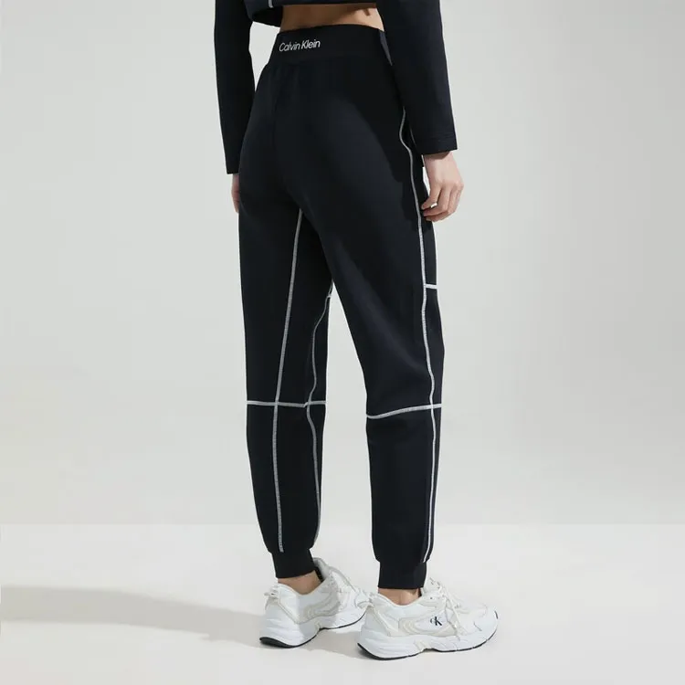 CALVIN KLEIN Knitted Sports Pants Women's Space Black-2