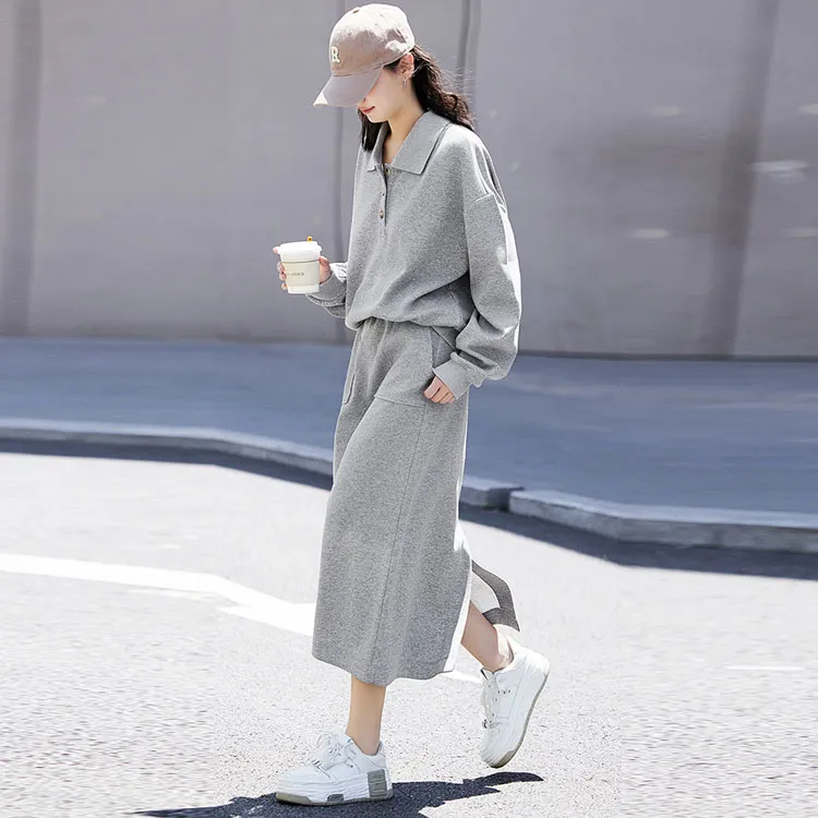 Demana Casual Suit Women's Heather Gray-2