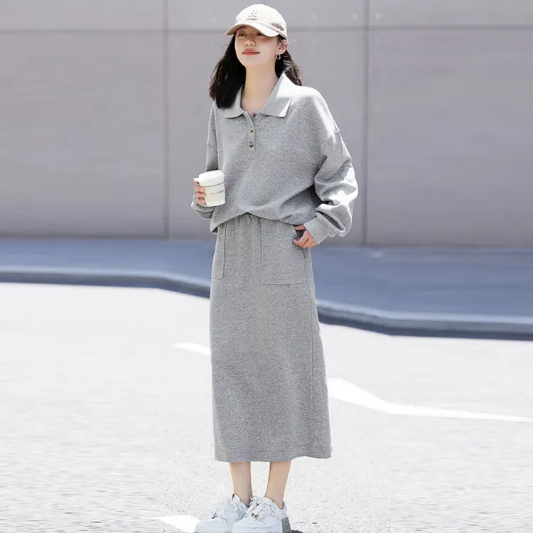 Demana Casual Suit Women's Heather Gray-1