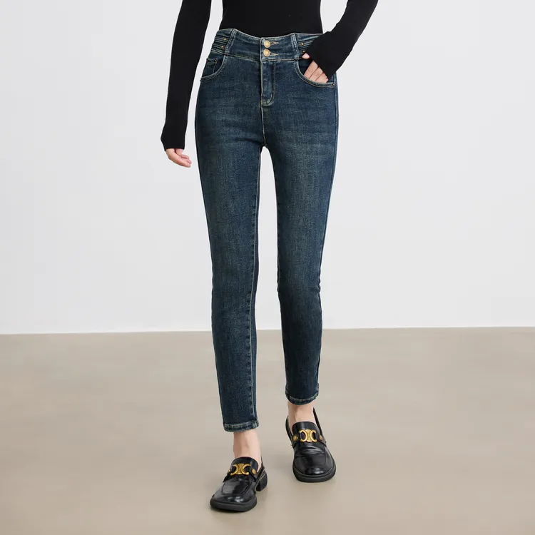 SHUIYUNJIAN Jeans Women's Blue-4