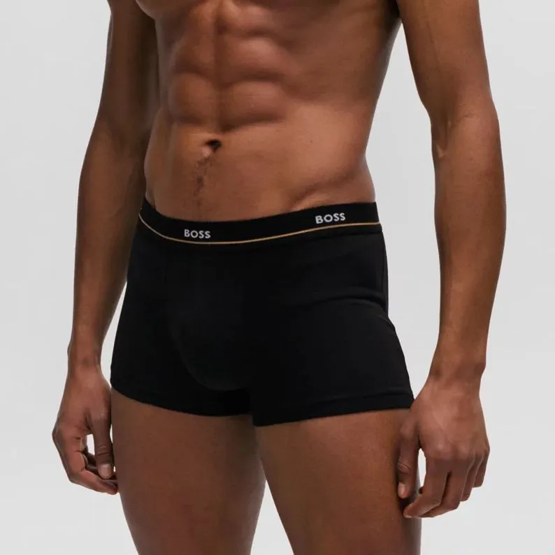 HUGO BOSS Five-Pack Of Stretch-Cotton Trunks With Logo Waistbands Swimming Shorts Men's 5 Pack-4