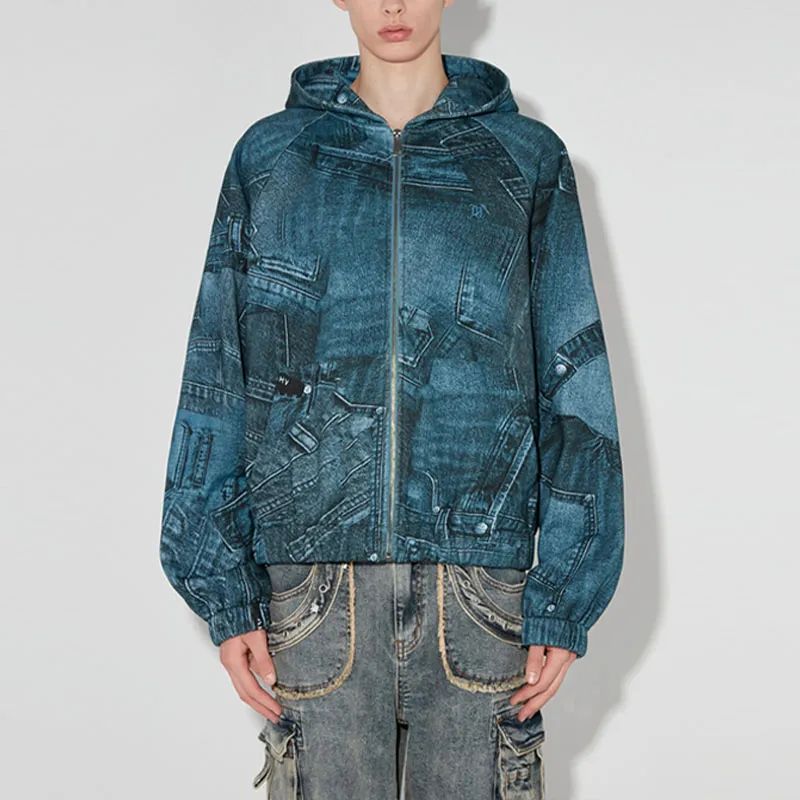 Misbhv X Esther Yu Yu Shuxin Co-authored Series Sweatshirts Unisex Denim Blue-1