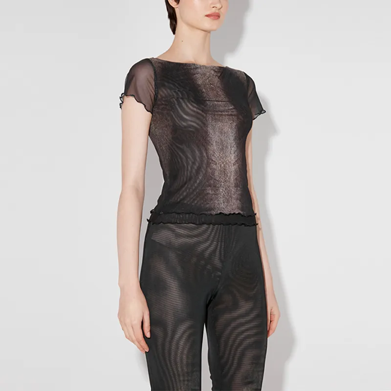 Misbhv X Esther Yu Yu Shuxin Co-authored Series T-Shirts Women's Black Gray Color-1
